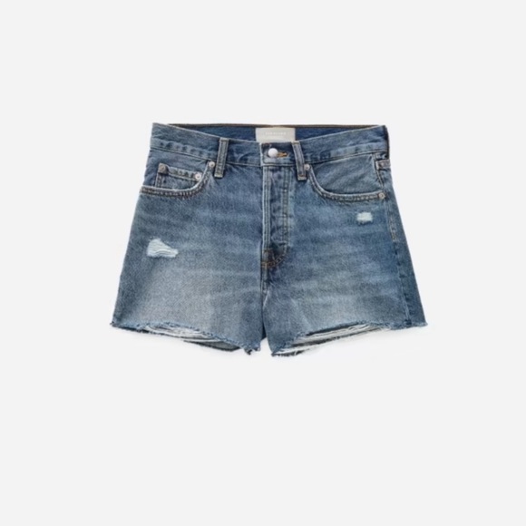 Everlane Relaxed 90s Shorts Organic Cotton Size 27 - Picture 1 of 11